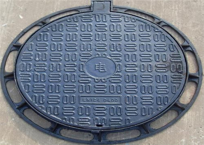 Black Ductile Iron Manhole Cover Sand Casting Environmental Protection
