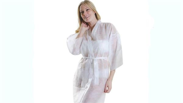 S&J Wholesale Disposable Robe Gown non woven Soft PP SPA Beauty Salon Kimono robes