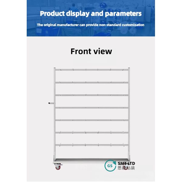SMT ESD Reel Storage Shelving Rack Trolley Cart