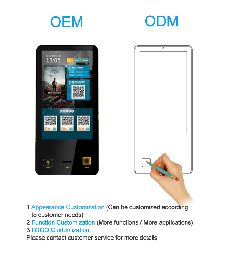 21.5 24 32 43 Inch Self Service Cinema Ticket Vending Machine With Barcode Scanner