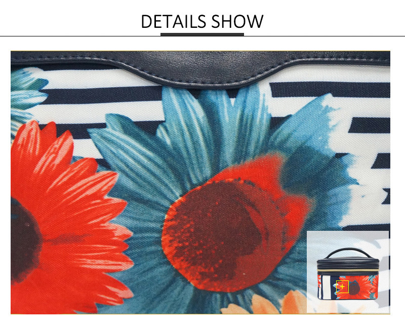 Custom PU Leather Women Travel Cosmetic Bag Set