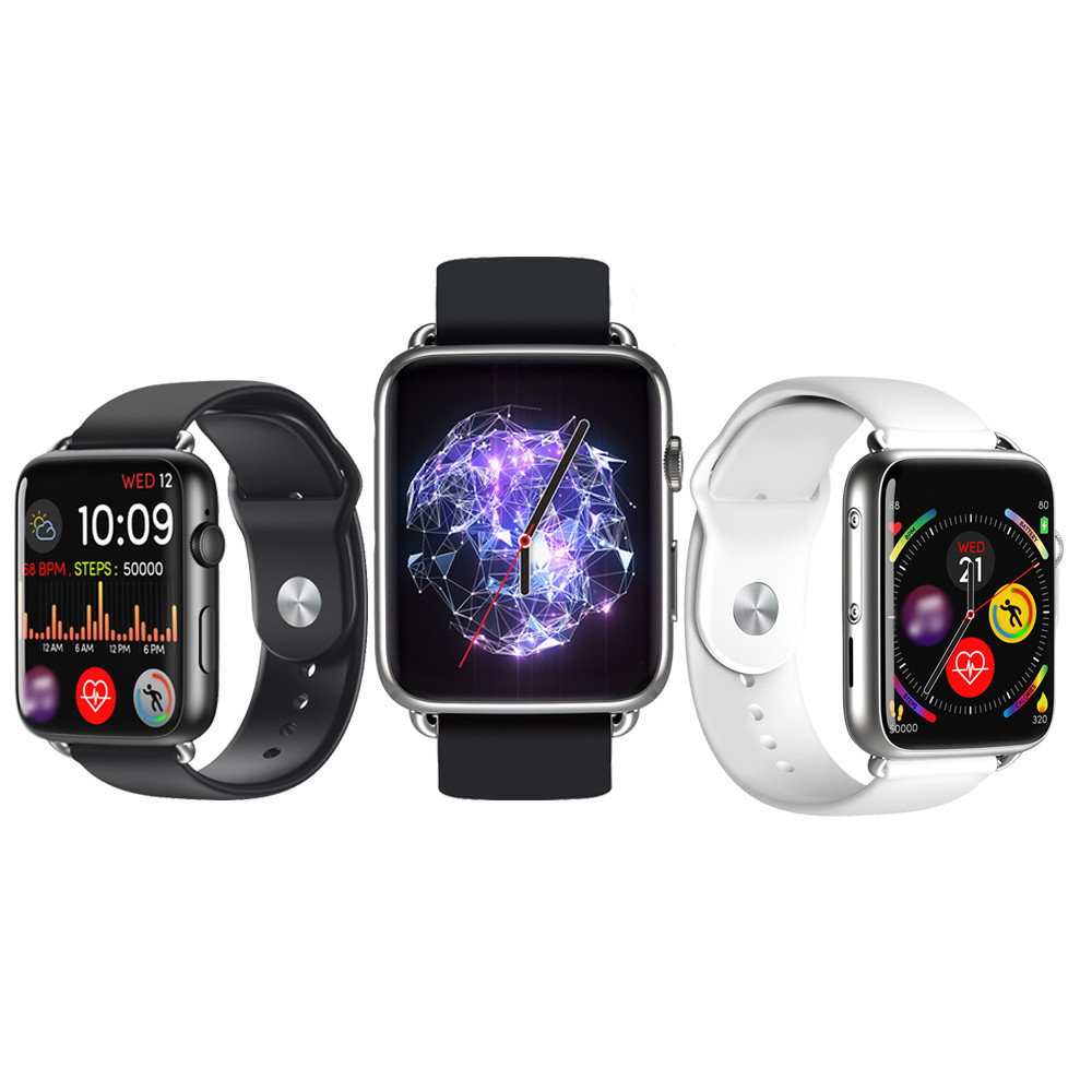 Android 4g Sport Smartwatch , 2mp Camera Sim Card Slot Smart Watch Replaceable Silicon Straps