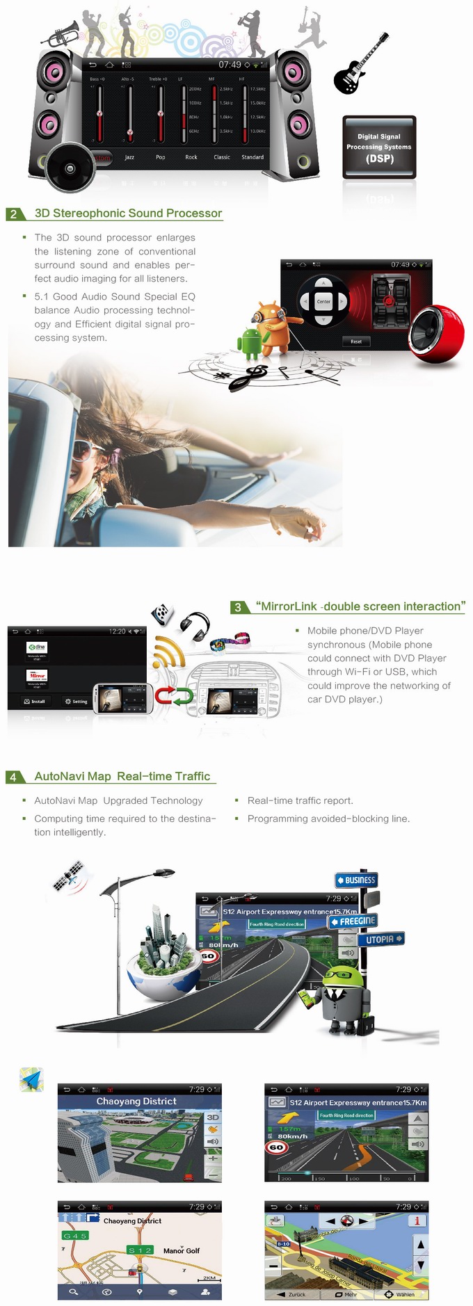Ouchuangbo Pure Android 4.0 DVD Multimedia Stereo Player for Ford Ranger 2013 GPS Navi iPo