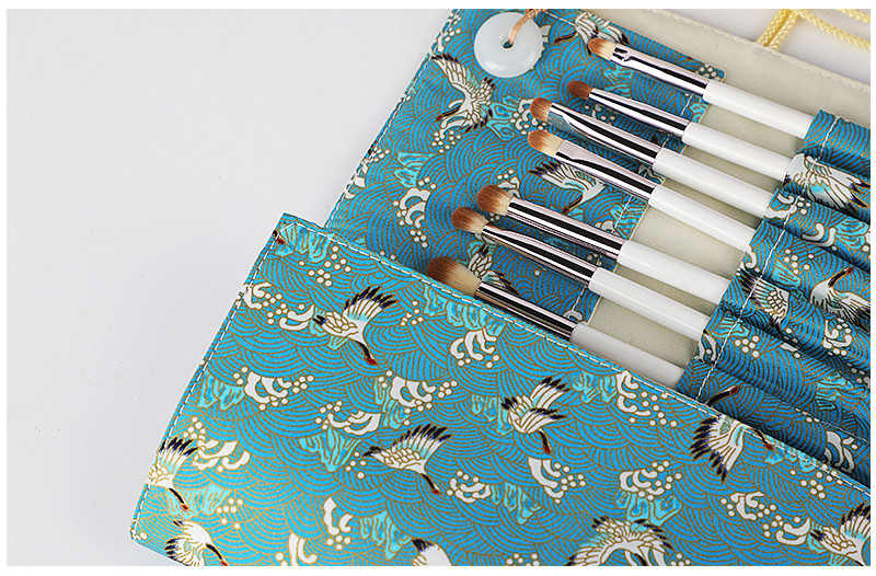 Water Resistant Polyester Makeup Brush Holder Bag