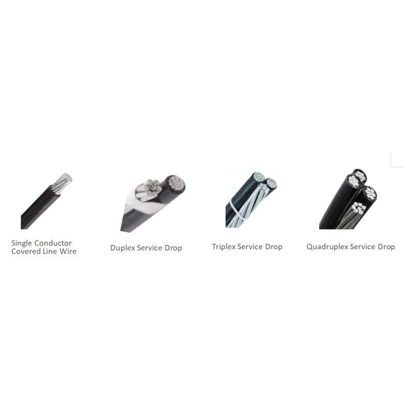 Overhead Service Drop ABC Cable AAC, AAAC, ACSR XLPE/PVC Insulated for Long-distance Aerial Installations