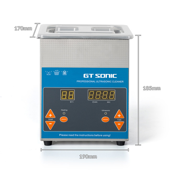 Rings / Eyeglasses Heated Ultrasonic Cleaner Small Capacity Easy Operating