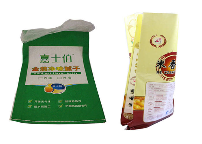 Fertilizer Packing Woven Polypropylene Bags With Inside Liner Leak Resistant