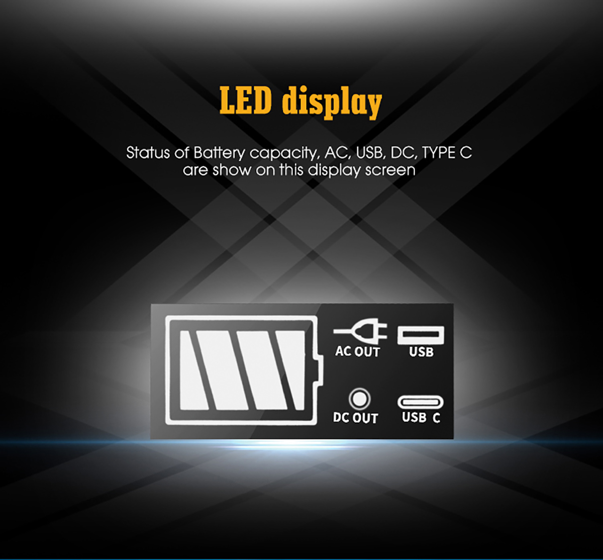 Lithium Ion Portable Solar Power Bank 30000mah 110V / 220V For Outdoor Camping