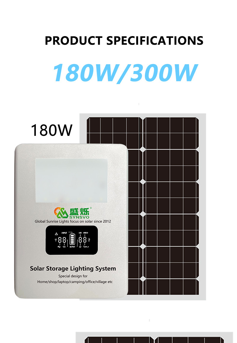 40W/60W 16V Solar Panel Energy System Lithium Lifepo4 Portable Solar Power Generator