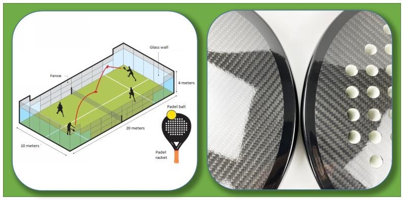 UV Printing Beach Tennis Racket 3k Palas De Paddle Tennis Racquets