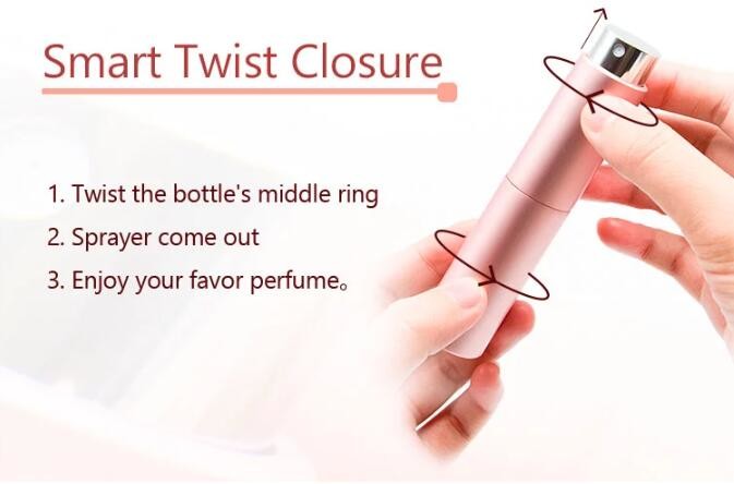 Empty Glass Mini Perfume Atomiser Bottle Plastic Small Perfume Atomizer 24 hours Delivery