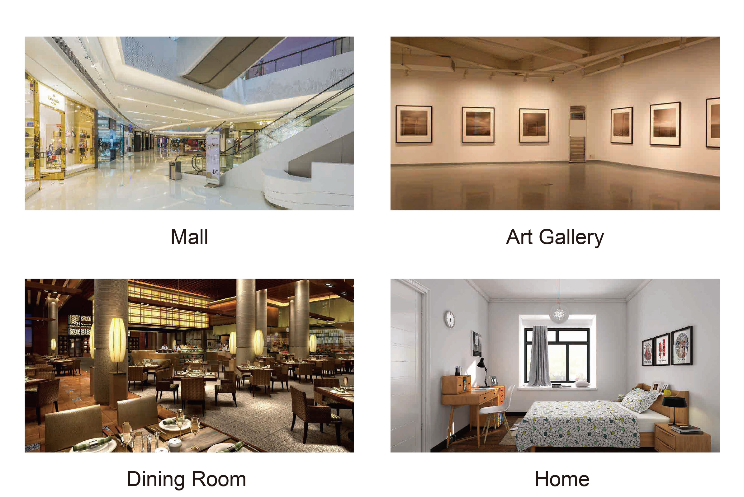 2700K - 6500K Led Track Lighting Indoor Light 110LM/W For Dining Room / Museum