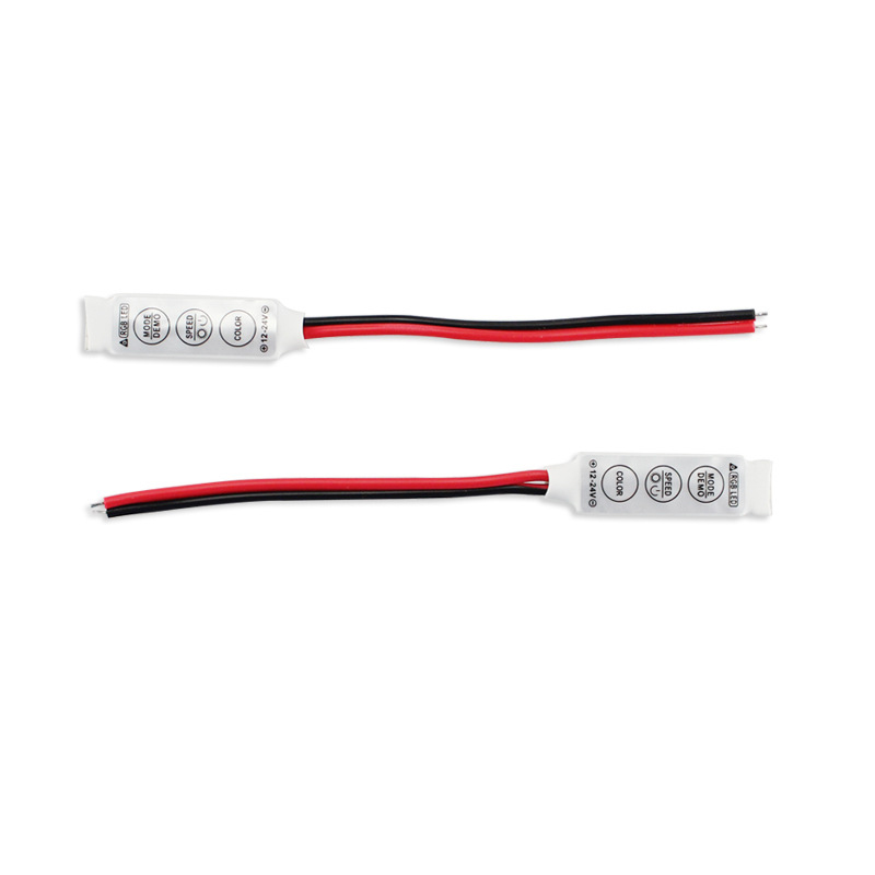 DC 24V LED Mini Controller 3 Key 3 Button Manual For 5050 Rgb Color Strip Light