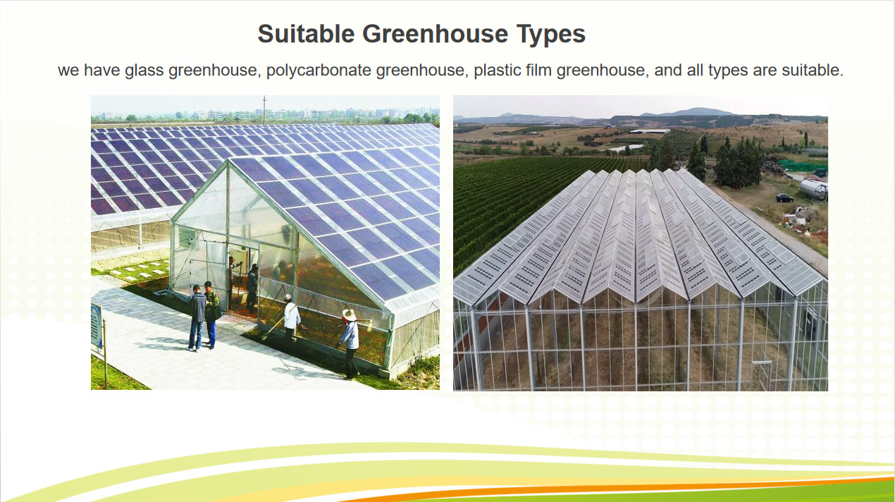 Glass Polycarbonate Cover Photovoltaic Greenhouse Include Automated Sytems