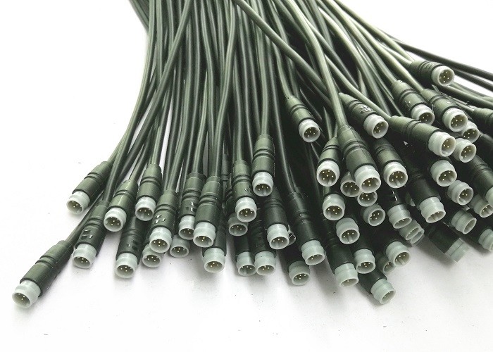 Waterproof Circular Power Connector Cable Assembly Custom Molded Cable Assemblies 22AWG