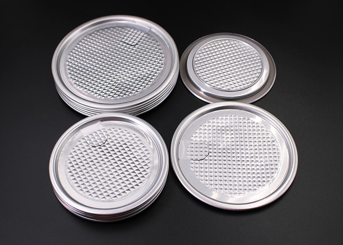 Can Tin Packaging Aluminium Tagger Foil Lids Easy Peel Off