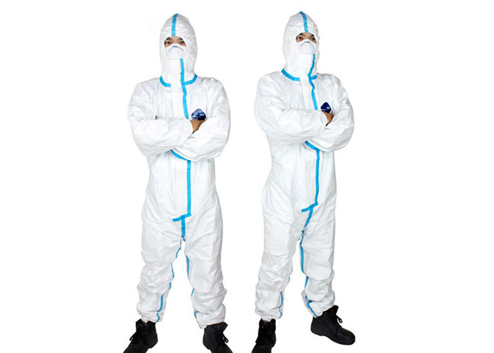Disposable Medical Non-Woven Siamese Isolation Clothing PE Film Breathable Protective Film Isolation Clothing