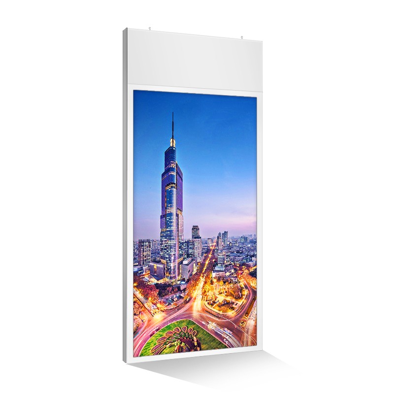 ceiling mount roof high brightness dual-sided LCD 42" 43" inch TFT LED monitor support HDM1 VGA DP input for commercial signage