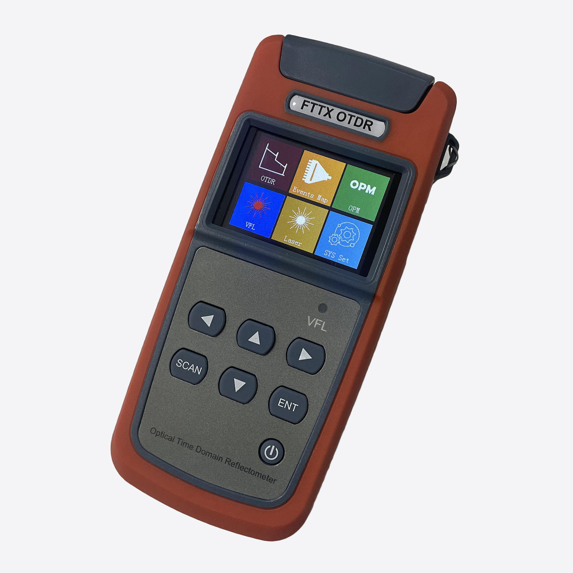 FTTX Mini OTDR Optical Time Domain Reflectometer 2.6 Inch Screen Fiber Optic OTDR