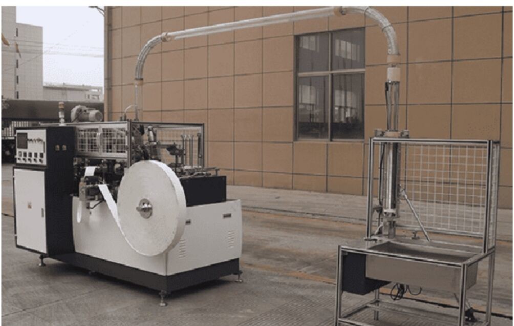 automatic lubrication one time 4kw fully automatic paper cup glass folding machine