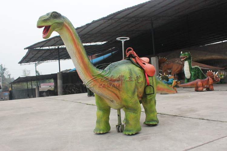 Electric Walking Dinosaur Rides Coin Operated For City Plaza CE ISO Approval