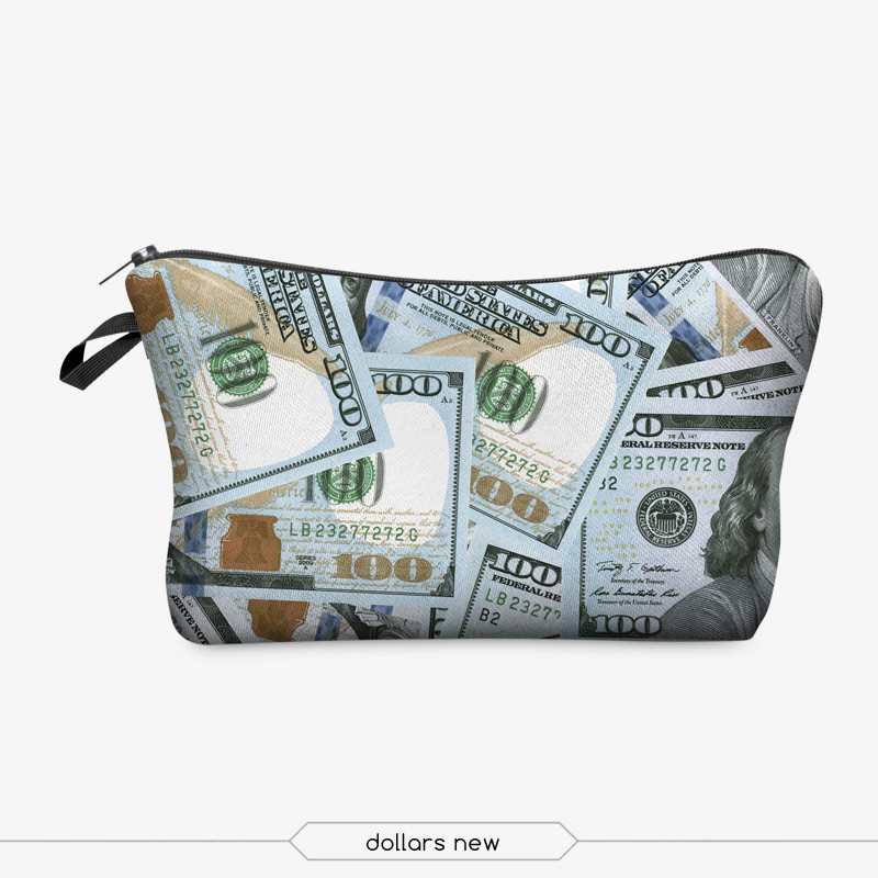 3D Large Makeup Bag Pouch Purse Handbag Organizer with Zipper