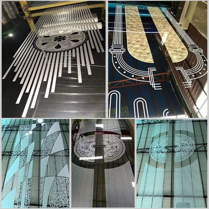 2mm Etching Decorative Stainless Steel Sheet 304 Elevator Cabin Lift Door