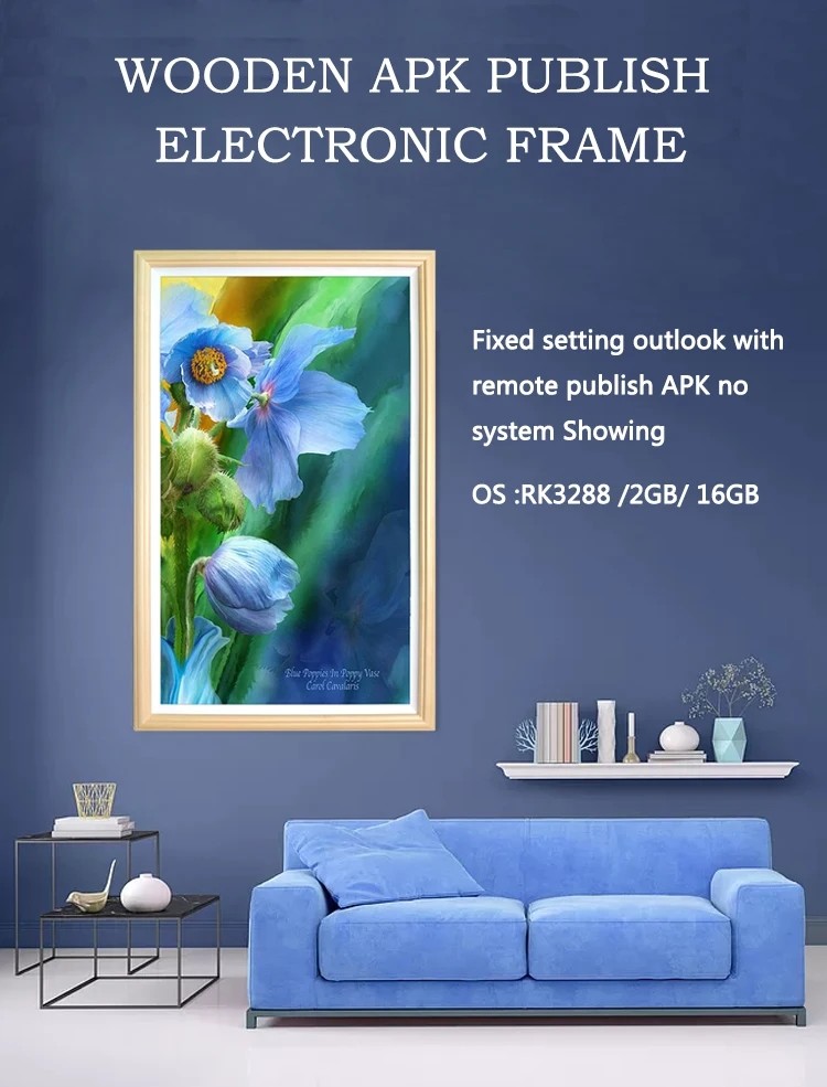 Electronic Artistic Digital Photo Frames For Photos Music Images Wall Mount