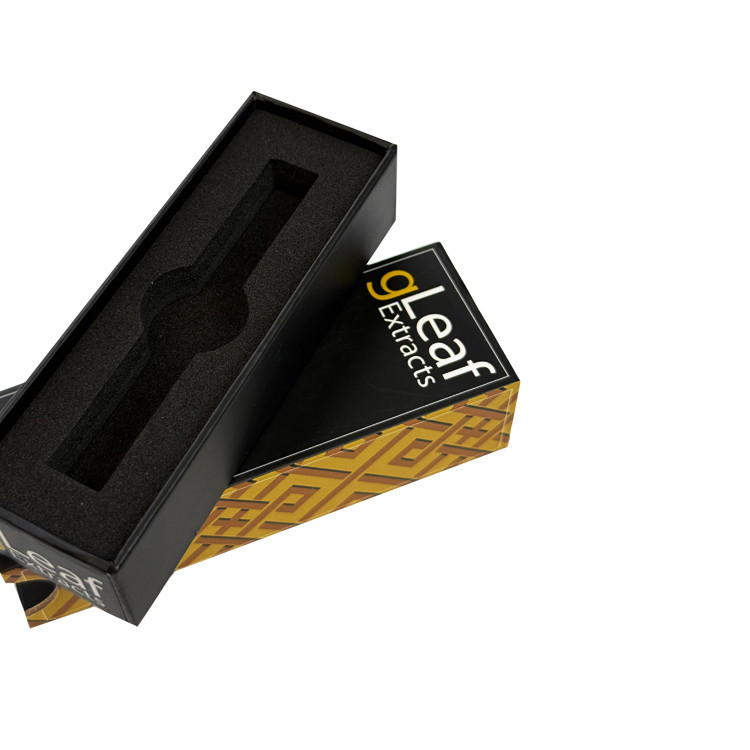 Child Resistant Cigarette Paper Box Sleeve Drawer Box With Eva Foam Insert