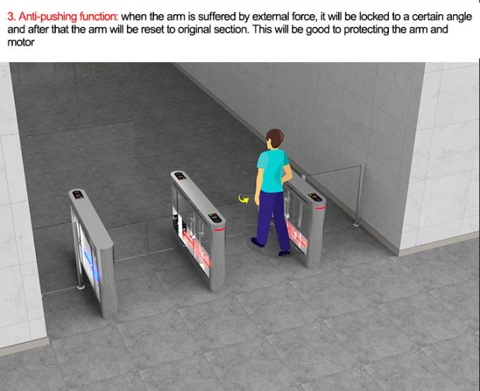 Factory Application Pedestrian Swing Gate Turnstile  With Card And Qr Code 6