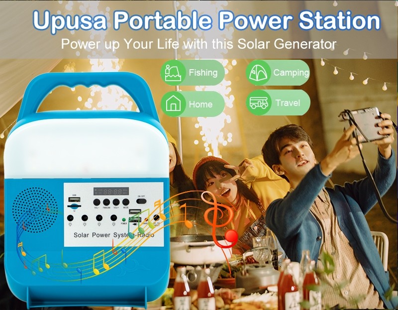 LiFePO4 Portable Charger Banks Solar Panel Generator Battery Inverters Power Station