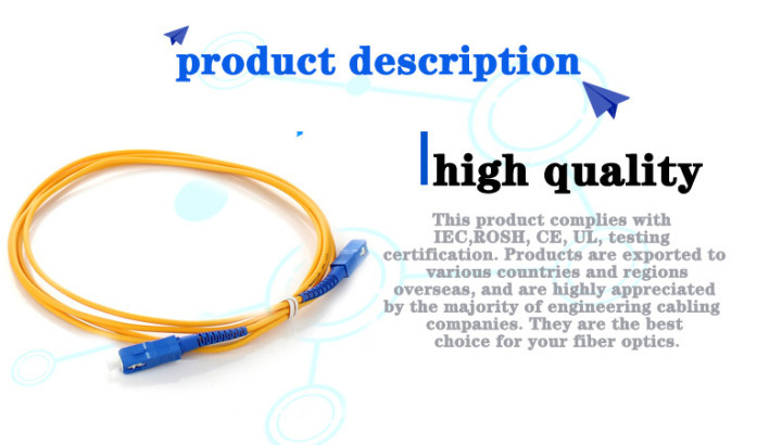 Aramid SC/UPC FTTH Distribution BOX SM 3m Length Optical Network Construction