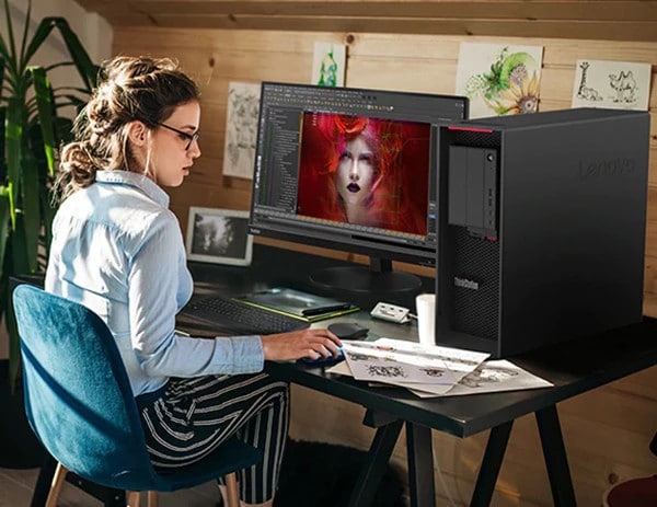 ThinkStation P620 Lenovo P620 Tower Graphics Workstation Computer 5945WX 16G 4T 1000W