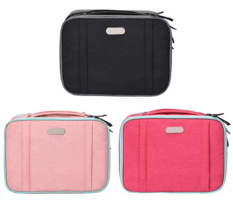 Manufacturer Custom Logo Large Capacity Eco Square Makeup Bag Waterproof