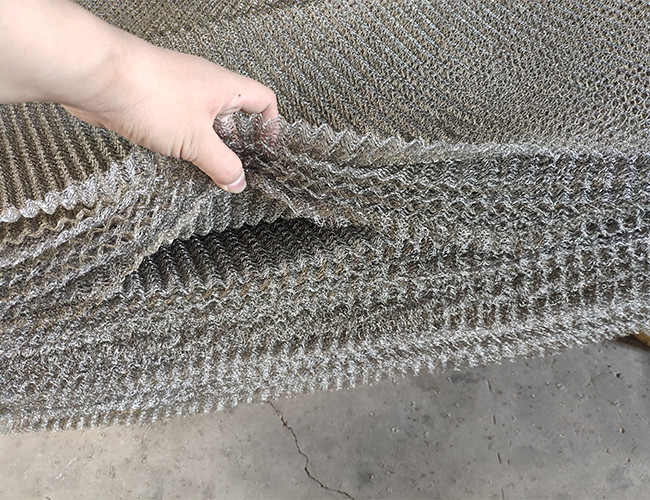 Pure PTFE Mesh Pad Demister Screen With Mounting Frame Custom Segment