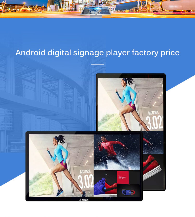 10.1 Inch Interactive Digital Signage , LCD Advertising Media Player With Software
