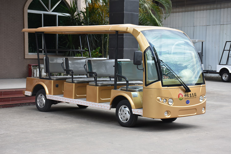 Small Electric Sightseeing Car With 11 Passenger / 72V DC Motor