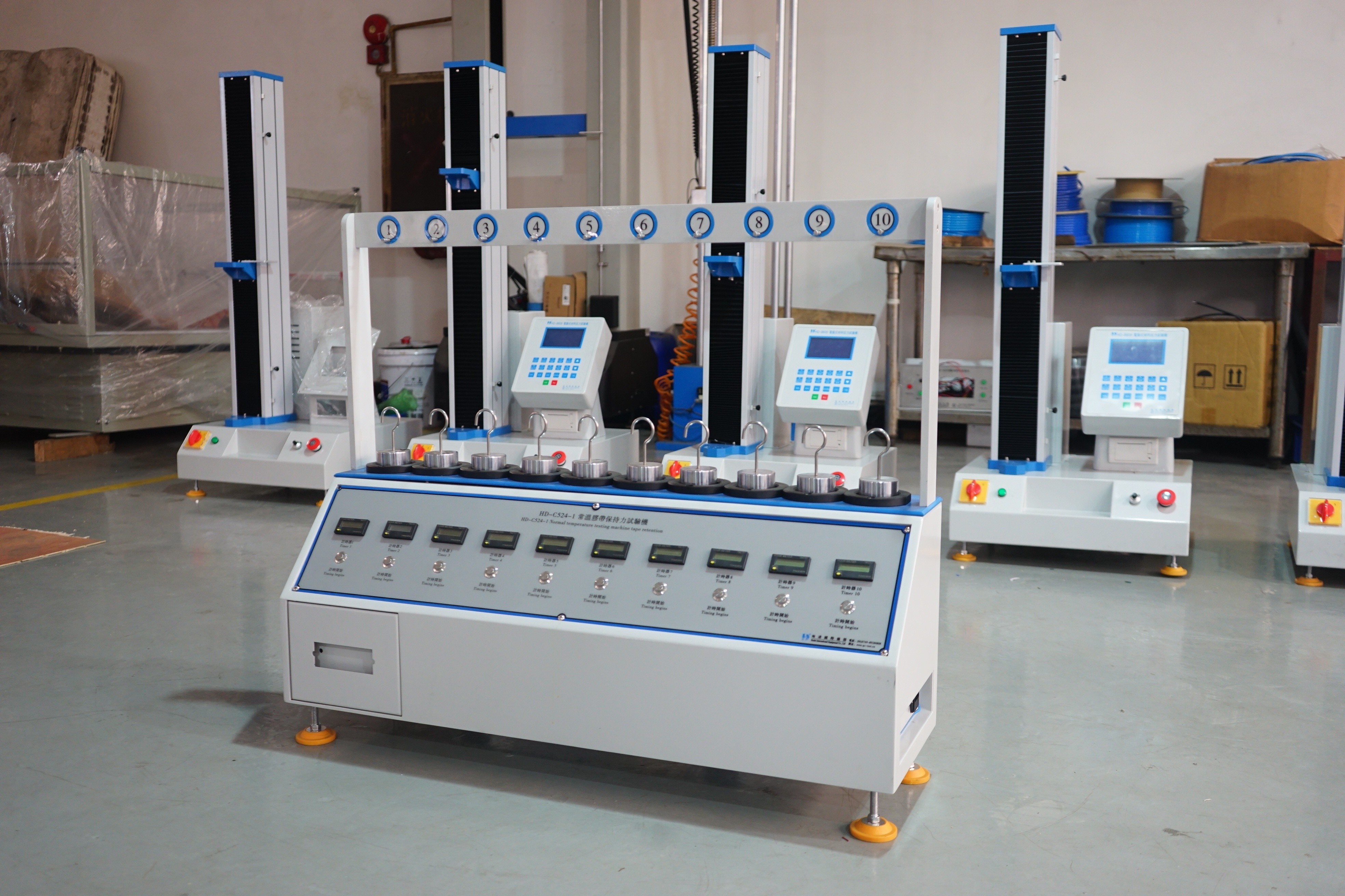 Electronic Plastic Testing Machine Room Temperature Tape Retentivity Tester 6 Groups