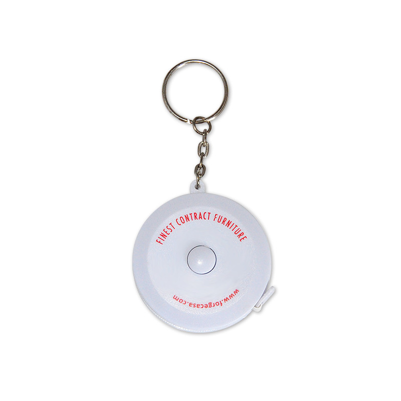 Wintape Quality 79inch 2Meters Mini Compact Keychain Soft Auto Lock Gift Retractable Measure Tape With Key Ring
