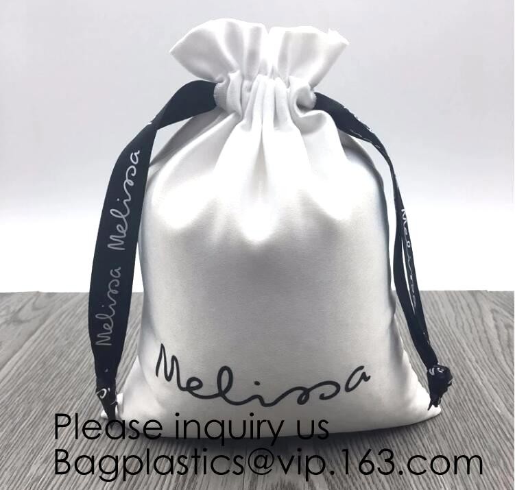 Satin Pouch Underwear Bag,Beauty Satin gift Bag With Drawstring Bag,Pouch For Makeup Sponge,Drawstring Favor Bag, bageas