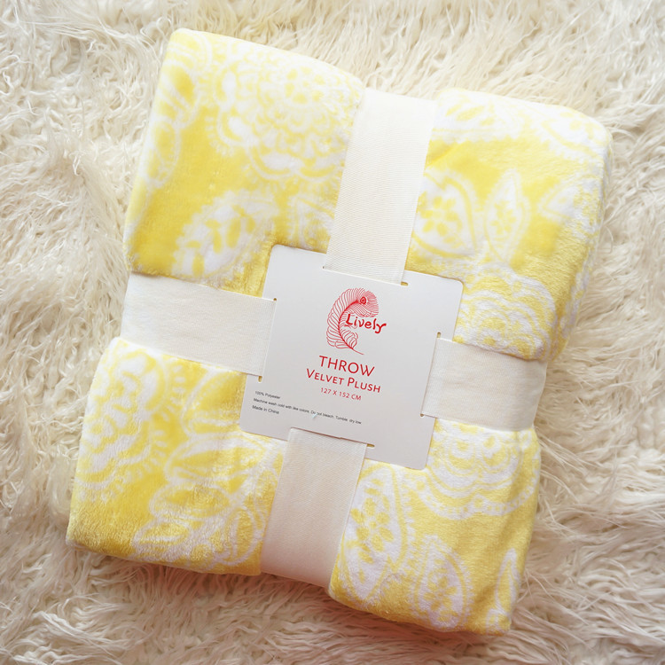 Polyester Microfiber Flannel Blanket Digital Printing For Winter / Fall Warm Gift
