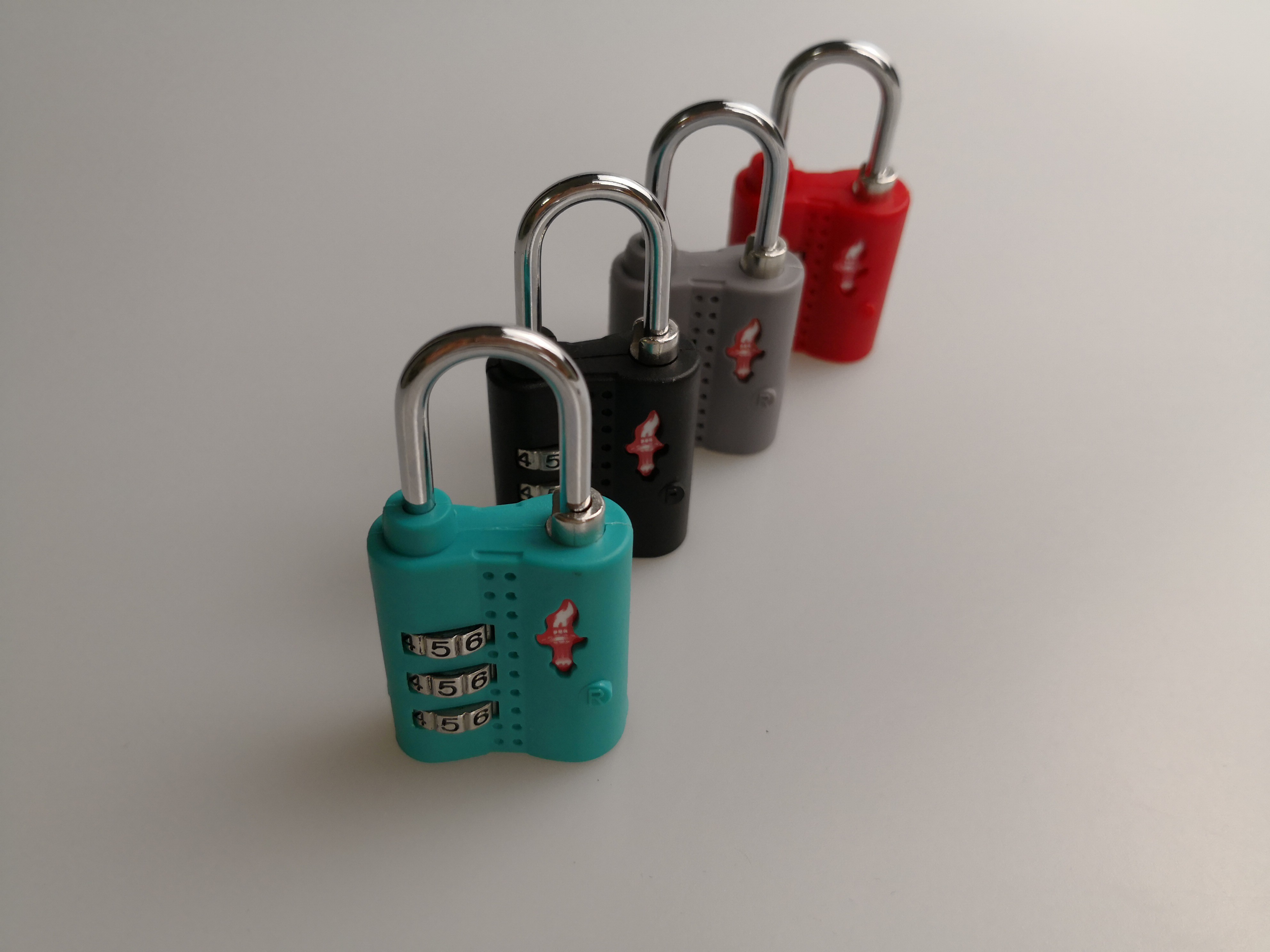 Safety TSA Approved Luggage Locks 3 Dials Number Lock For Travel Bag