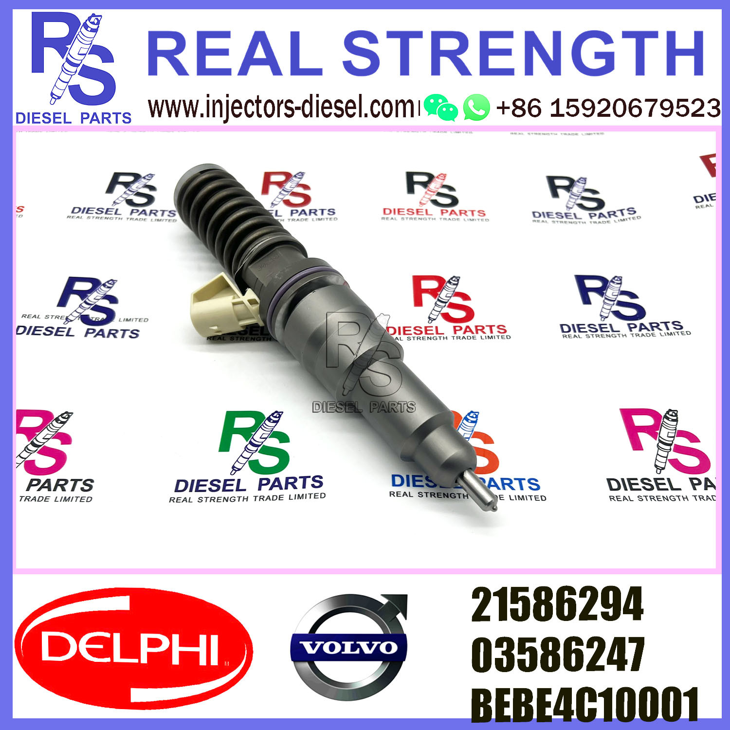 V-O-L-V D12 Bus Fuel Injection 2 Pin 3801437 21586284 3801437 BEBE4C13001 E1