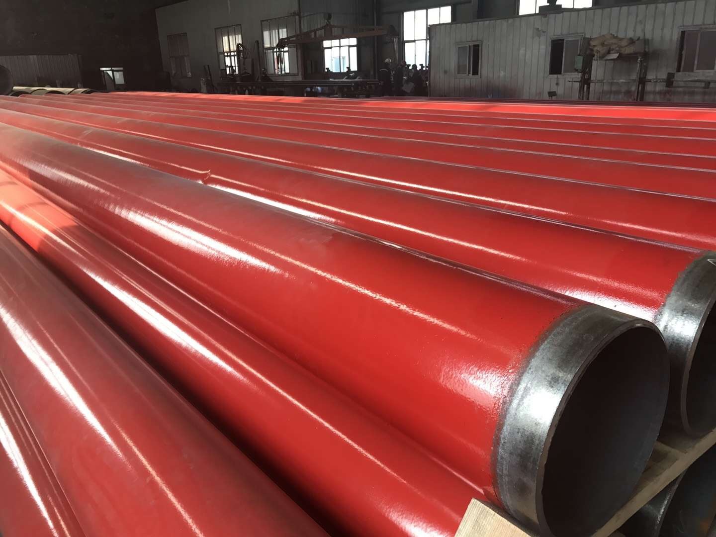 Red Painting Q345 St37 St42 ASTM 4140 Welded Steel Pipe