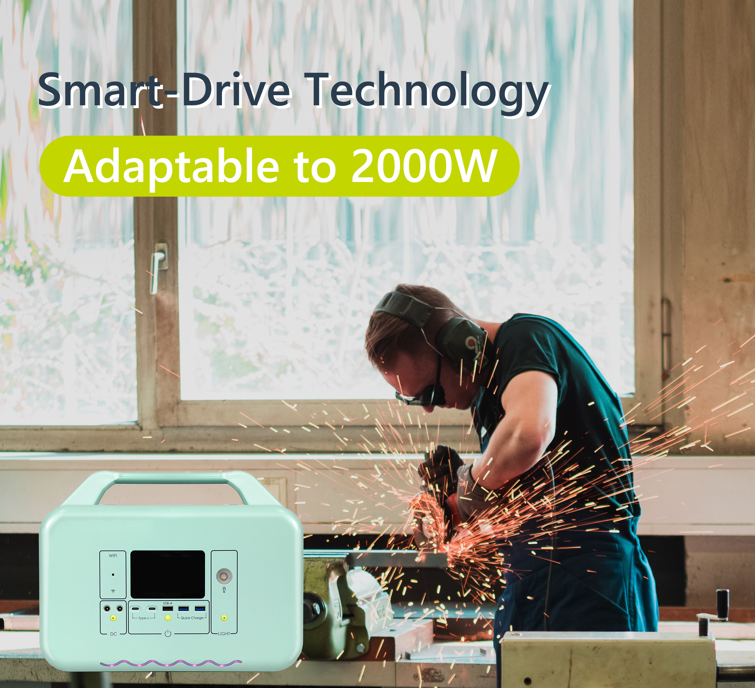 House Generator Emergency Power Supply 1000w 220V Pure Sine Wave Portable Power Station