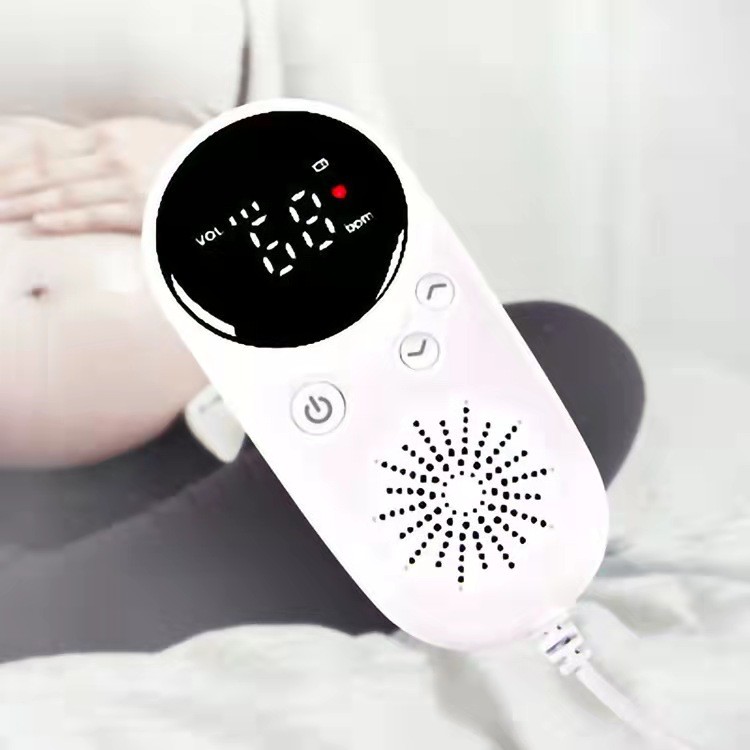 3.0MHz Home Pregnancy Doppler Heartbeat Monitor LCD Display No Radiation