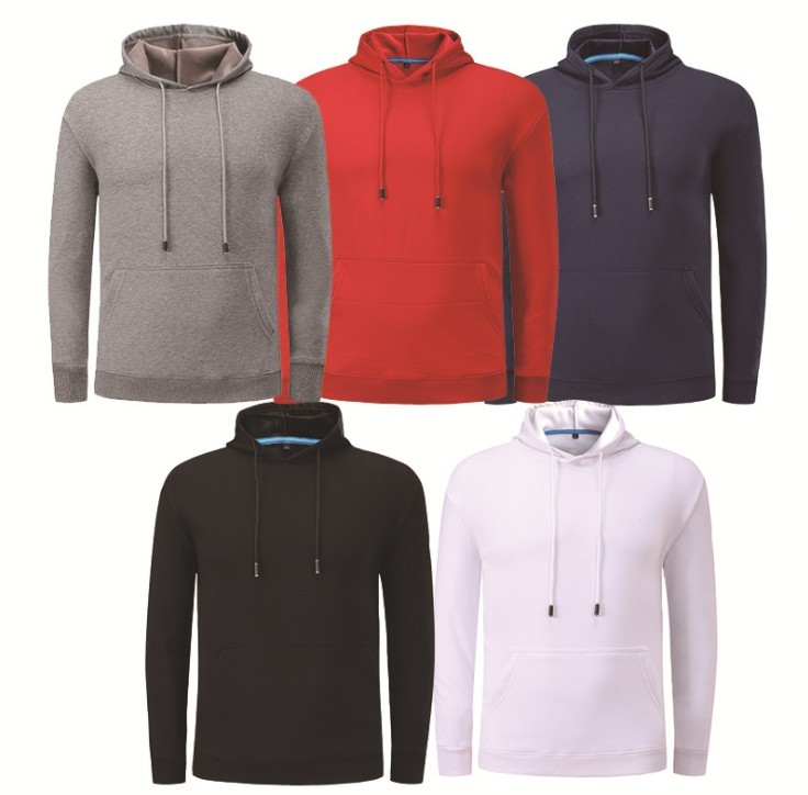 Irregular Casual Mens Hooded Sweatshirt Pullover Plus Velvet Thickening For Autumn