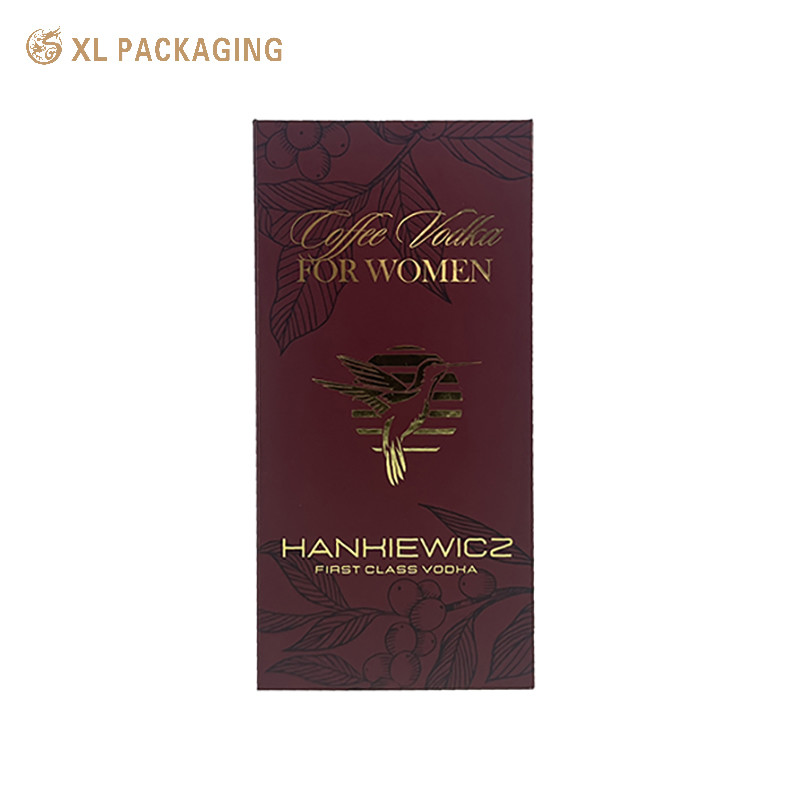 Custom Magnetic Wine Packaging Box With Gold Foil Logo EVA Insert