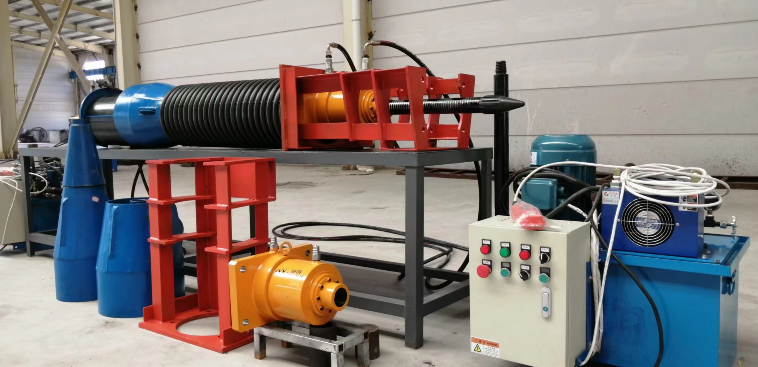Remote Control Sewer Pipe Bursting Equipment High Pulling Force 30-160 Tons