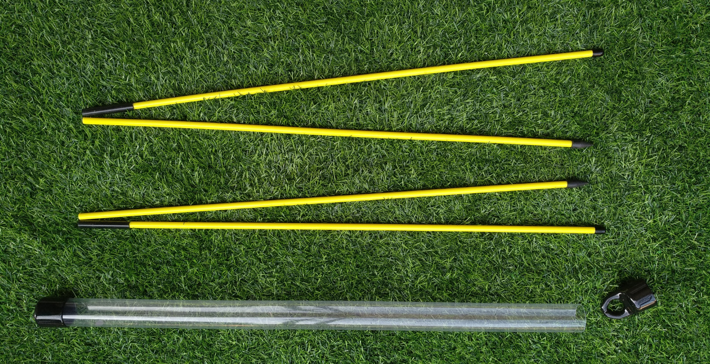 folded golf alignment stick , folding golf alignment sticks , two-double golf training aid